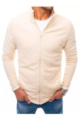 Smėlio spalvos vyriškas džemperis su užtrauktuku Dstreet 