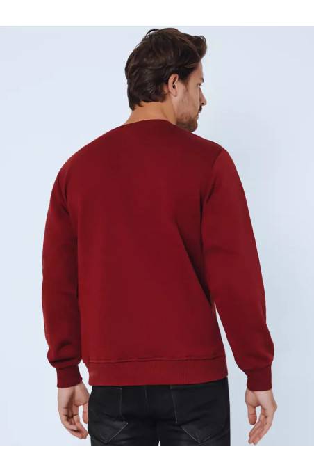 Bordo spalvos vyriškas megztinis Dstreet
