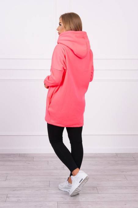 Rožinis neoninis stilingas džemperis