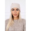 Smėlio spalvos moteriška kepurė