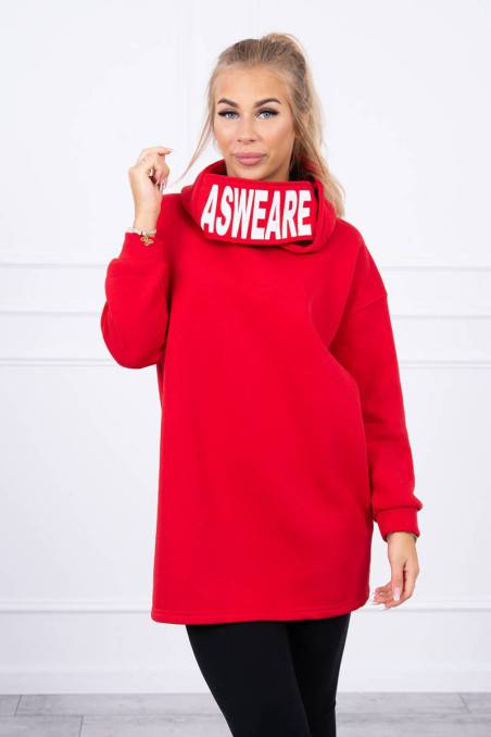 Raudonas stilingas džemperis KES-20619-9304