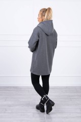 Tamsiai pilkas stilingas džemperis KES-20621-9304