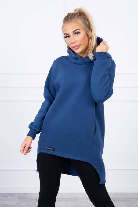 Mėlynas džemperis su kapišonu KES-20624-9309