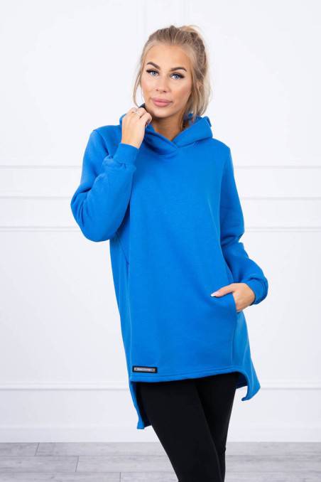 Mėlynas džemperis su kapišonu KES-20629-9309