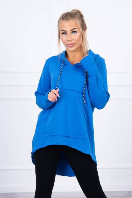 Mėlynas džemperis su kapišonu KES-20667-9316