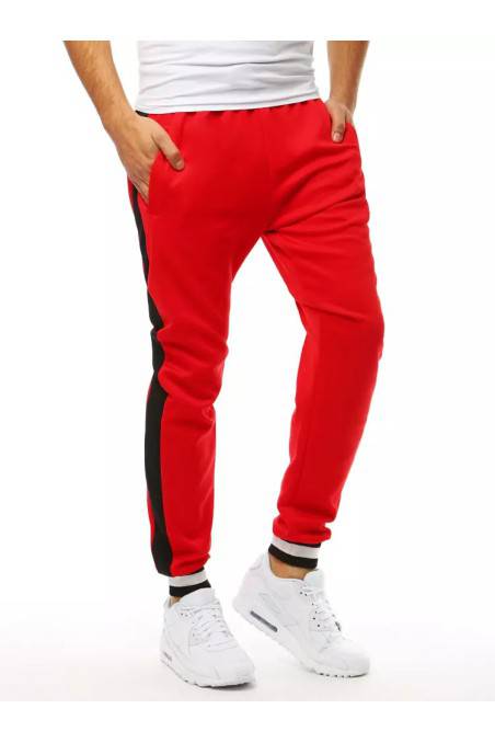 Vyriškos raudonos sportinės kelnės Dstreet DS-ux3359