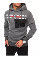 Tamsiai pilkas vyriškas džemperis Dstreet DS-bx5066