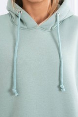 Mėtos spalvos džemperis su skeltukais šonuose KES-20946-9319