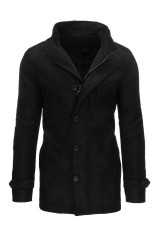 Vyriškas juodas paltas Dstreet DS-cx0435