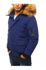 Tamsiai mėlyna vyriška žieminė striukė Dstreet DS-tx3943