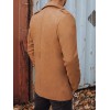 Vyriškas dvieilis rudos spalvos paltas Dstreet