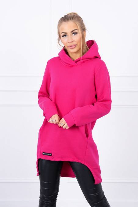 Rožinis džemperis su kapišonu KES-20997-9309