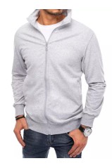 Šviesiai pilkas vyriškas džemperis su užtrauktuku Dstreet DS-bx5085