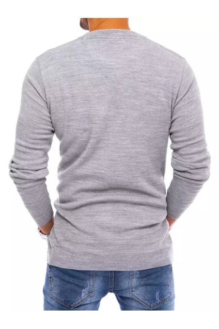 Vyriškas šviesiai pilkas megztinis Dstreet DS-wx1827