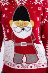 Raudonas kalėdinis megztinis KES-21068-2021-23