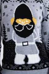 Pilkas kalėdinis megztinis KES-21069-2021-23