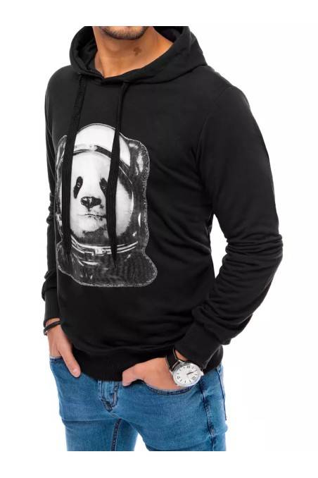 Vyriškas juodas megztinis Dstreet DS-bx5130