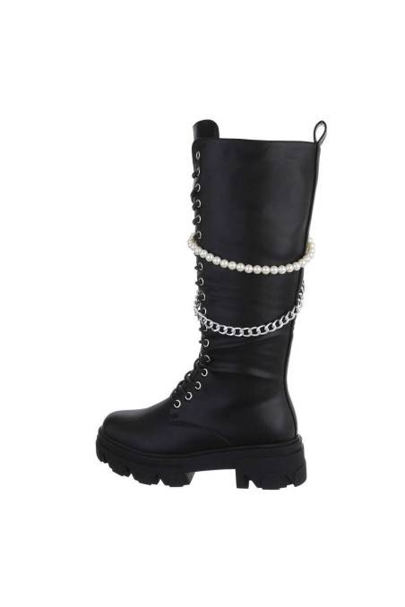 Platforminiai batai moterims juodos spalvos BA-7450-1-black