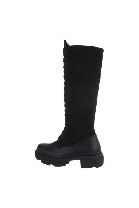 Platforminiai batai moterims juodos spalvos BA-DE1066-black