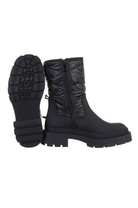 Platforminiai juodi moteriški batai BA-OM54103-1-black