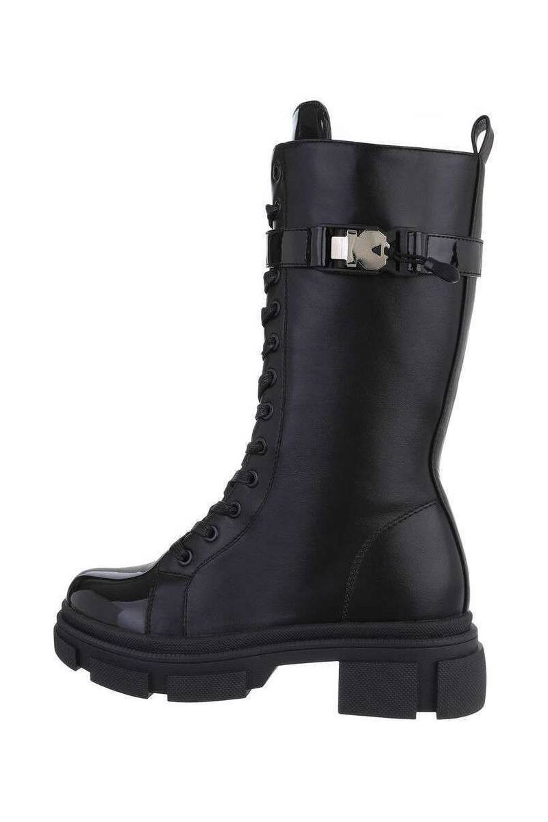 Platforminiai batai moterims juodos spalvos