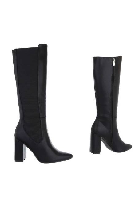 Juodos spalvos moteriški aukštakulniai batai BA-JRX2110-black