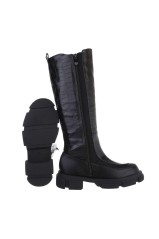 Platforminiai batai moterims juodos spalvos BA-OM5496-1-black
