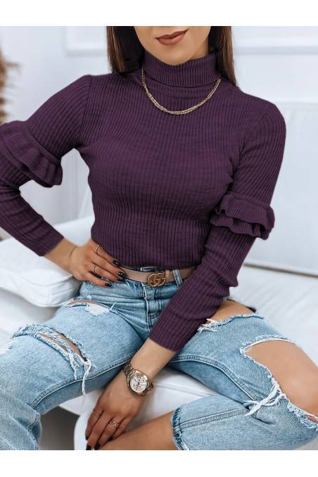 Moteriškas megztinis BUFALO violetinis Dstreet