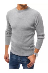 Vyriškas šviesiai pilkas megztinis Dstreet DS-wx1871