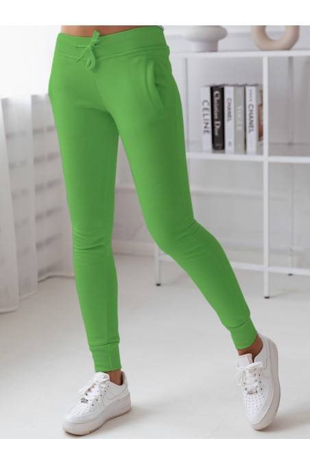 Moteriškos sportinės kelnės FITS šviesiai žalios Dstreet