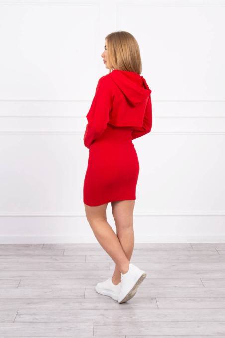 Raudona suknelė KES-21282-9342