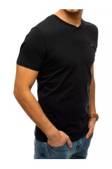 Vyriški paprasti juodi marškinėliai Dstreet