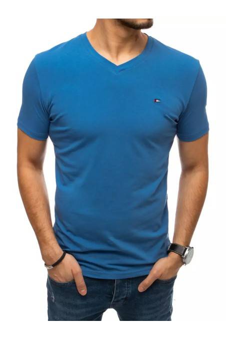 Vyriški paprasti mėlyni marškinėliai Dstreet
