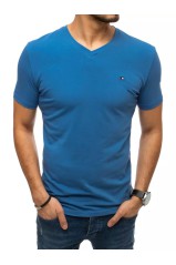Vyriški paprasti mėlyni marškinėliai Dstreet