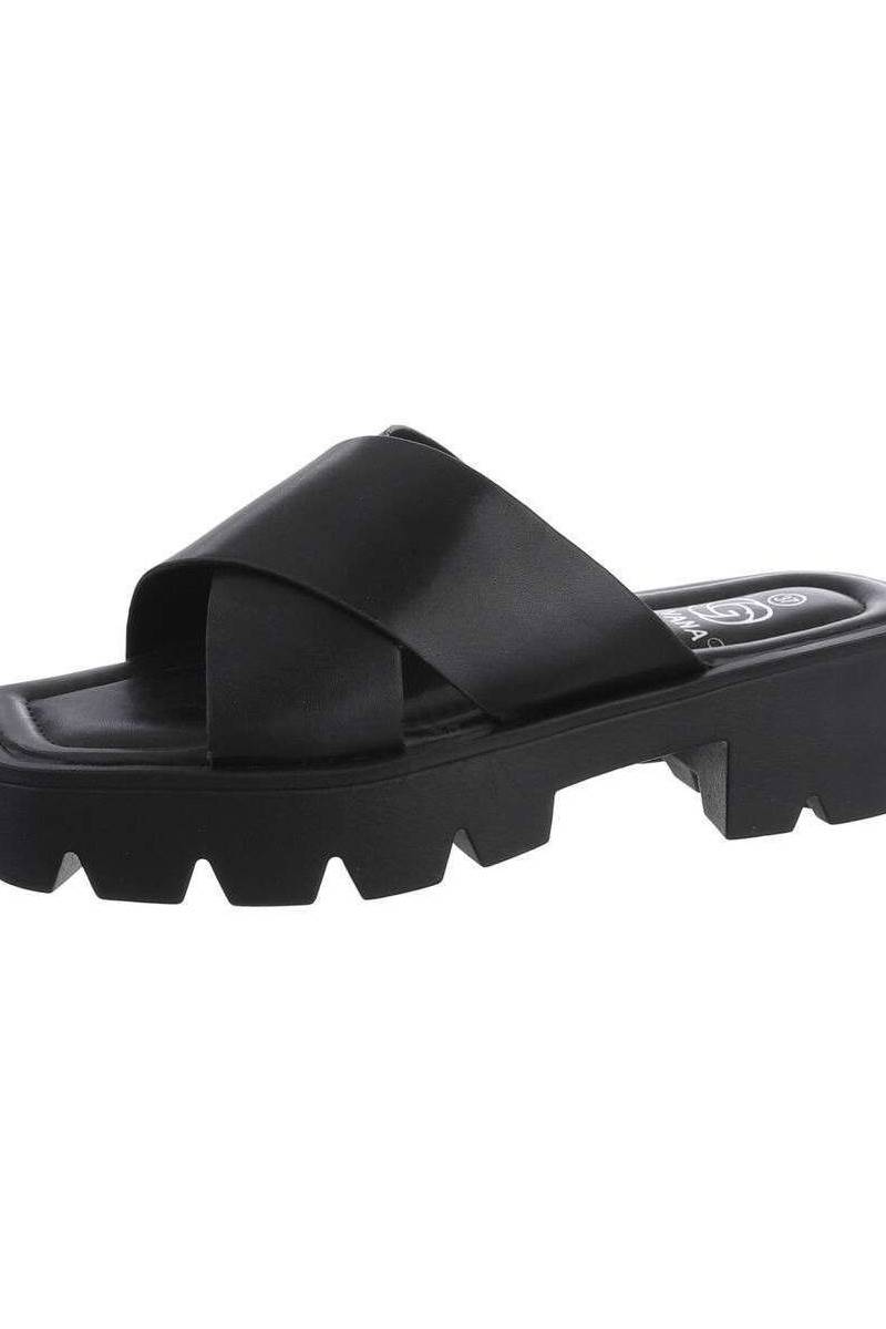 Platforminiai sandalai moterims juodi