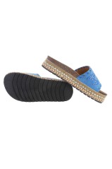 Platforminiai sandalai moterims mėlynos spalvos