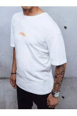 Balti vyriški marškinėliai su užrašais Dstreet DS-rx4623z