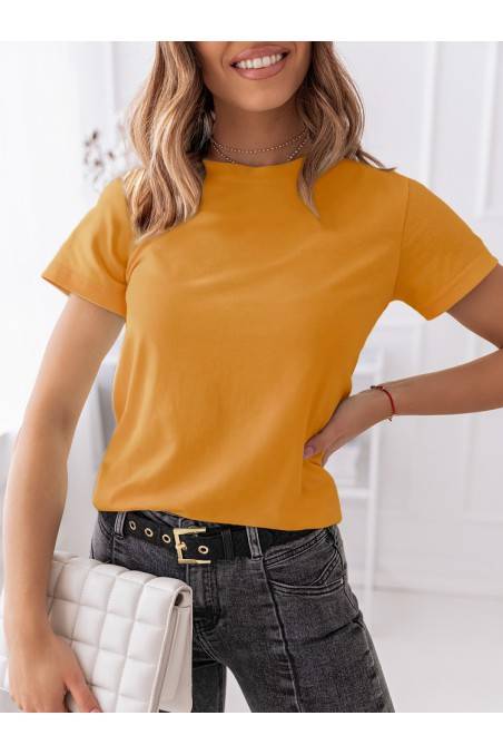 MAYLA II moteriški marškinėliai medaus spalvos Dstreet