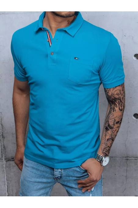 Turkio spalvos vyriški polo marškinėliai Dstreet