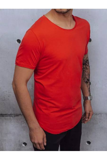 Raudoni vyriški marškinėliai Dstreet