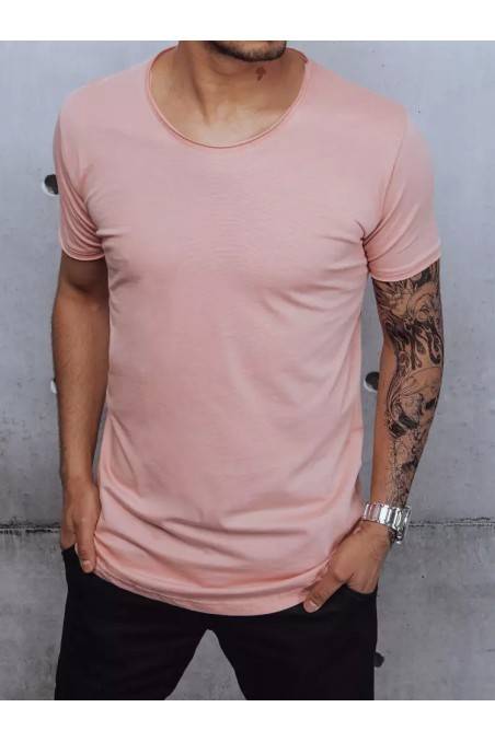 Rožiniai vyriški marškinėliai Dstreet