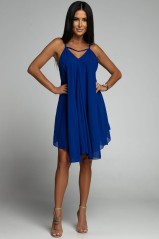 Mėlyna elegantiška suknelė
