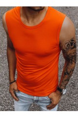 Oranžiniai vyriški marškinėliai be rankovių DS-rx4919