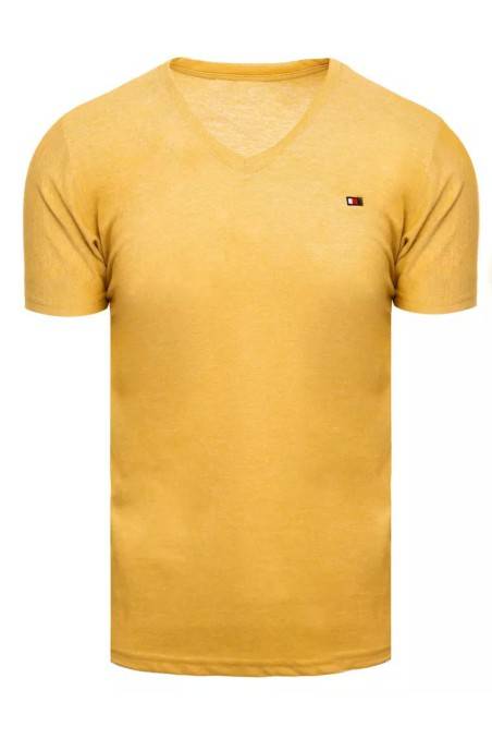 Dstreet geltoni vyriški marškinėliai DS-rx4998