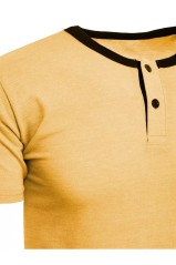 Medaus spalvos vyriški marškinėliai Dstreet