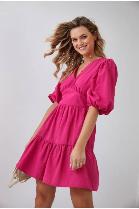 Rožinė vasarinė suknelė