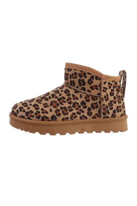 Leopardo spalvos moteriški sniego batai