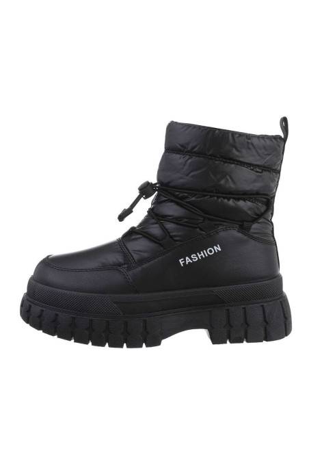 Sniego batai moterims juodos spalvos