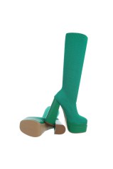 Platforminiai batai moterims žalios spalvos