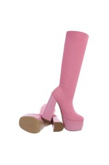Platforminiai batai moterims rožinės spalvos